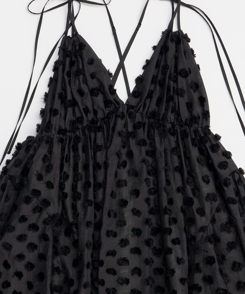 ポンポンボリュームキャミドレス / Pom Pom Volume Cami Dress