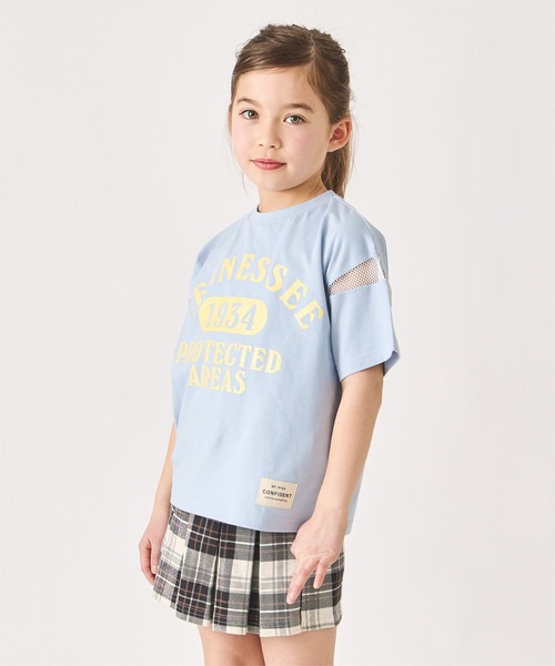 ever closet(エバークローゼット)の「プリント半袖Tシャツ(Tシャツ/カットソー・キッズ・グリーン系その他2/ラベンダー/イエロー/オフホワイト/ピンク/サックスブルー・90cm/100cm/110cm/120cm/130cm/140cm)」の4枚目の写真