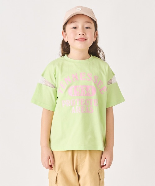 ever closet(エバークローゼット)の「プリント半袖Tシャツ(Tシャツ/カットソー・キッズ・グリーン系その他2/ラベンダー/イエロー/オフホワイト/ピンク/サックスブルー・90cm/100cm/110cm/120cm/130cm/140cm)」の3枚目の写真