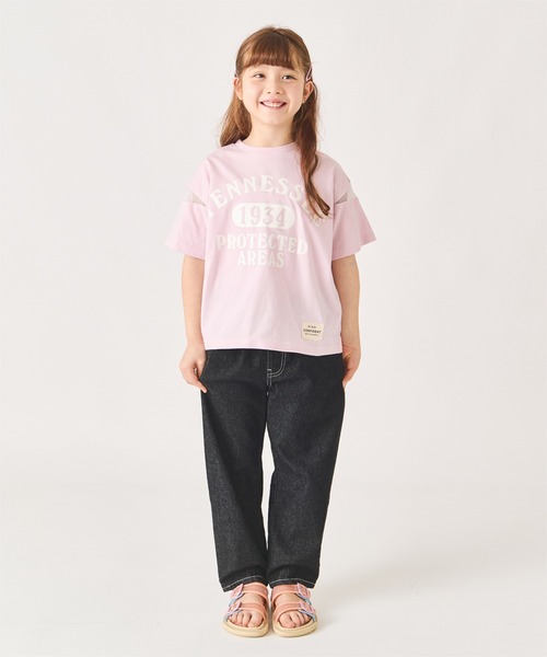 ever closet(エバークローゼット)の「プリント半袖Tシャツ(Tシャツ/カットソー・キッズ・グリーン系その他2/ラベンダー/イエロー/オフホワイト/ピンク/サックスブルー・90cm/100cm/110cm/120cm/130cm/140cm)」の20枚目の写真