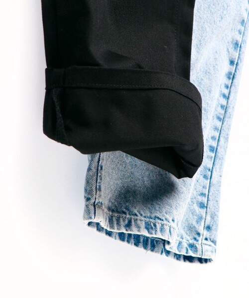 EDWIN（エドウィン）の「【Ou? by EDWIN】サロペット（サロペット/オーバーオール・キッズ・サックスブルー/ブラック・100/140/130/120/90/110/150）」の7枚目の写真