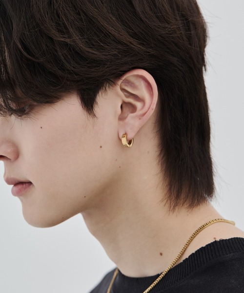 2x20 フープピアス セール】【 金属アレルギー対応 】シンプルフープピアス サージカル