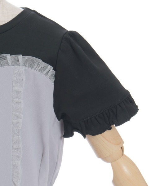 axes femme(アクシーズファム)の「リボンパーツチュールワンピース(ワンピース・キッズ・ラベンダー/グレー・MEDIUM/LARGE/X-LARGE)」の10枚目の写真
