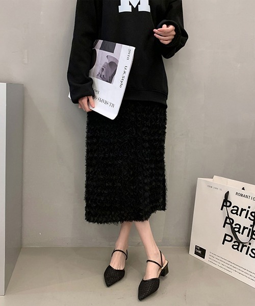 Lace Ladies(レースレディース)の「ツイード柄 シースルー ポインテッドトゥ ストラップ ミュール サンダル(サンダル・レディース・アイボリー/ブラック・23cm/23.5cm/24cm/24.5cm/25cm/22.5cm)」の11枚目の写真