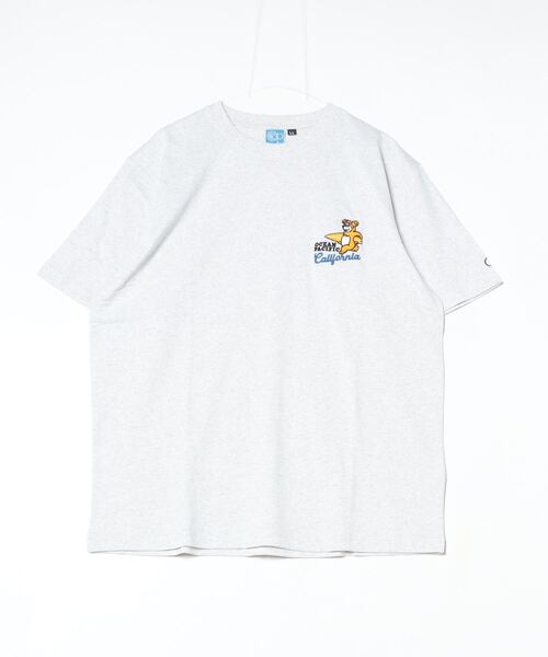 Ocean Pacific（オーシャンパシフィック）の「オーシャンパシフィック Ocean Pacific ハンソデTシャツ_オーシャンパシフィック（Tシャツ/カットソー・メンズ・チャコールグレー/グレー/ホワイト・M/L/LL）」の3枚目の写真