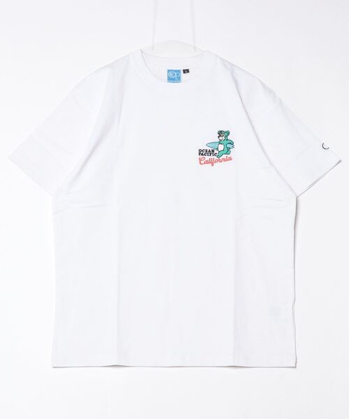 Ocean Pacific（オーシャンパシフィック）の「オーシャンパシフィック Ocean Pacific ハンソデTシャツ_オーシャンパシフィック（Tシャツ/カットソー・メンズ・チャコールグレー/グレー/ホワイト・M/L/LL）」の2枚目の写真