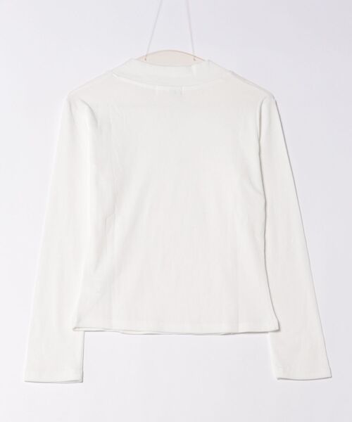 aimoha（アイモハ）の「Vネックリブニット（Tシャツ/カットソー・レディース・グレー/ホワイト/ブラック・MEDIUM/LARGE/X-LARGE/XX-LARGE）」の4枚目の写真
