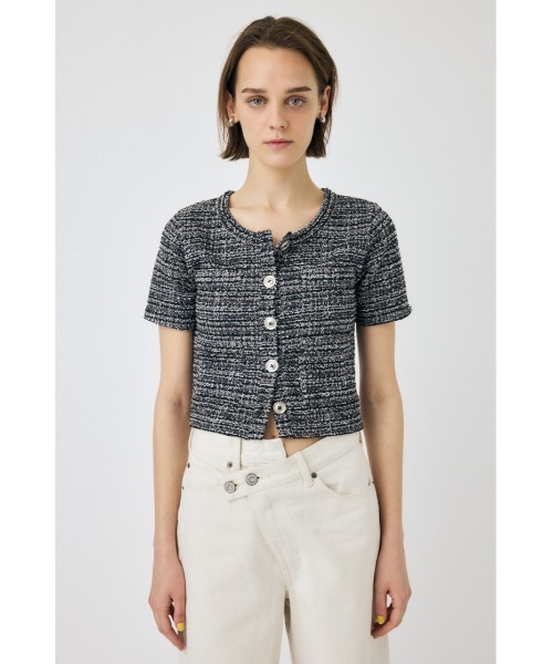 新品タグ付moussy カーディガン TWEED LIKE トップス TWEED LIKE トップス（カーディガン/ボレロ）｜MOUSSY（マウジー