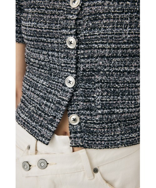 新品タグ付moussy カーディガン TWEED LIKE トップス TWEED LIKE トップス（カーディガン/ボレロ）｜MOUSSY（マウジー
