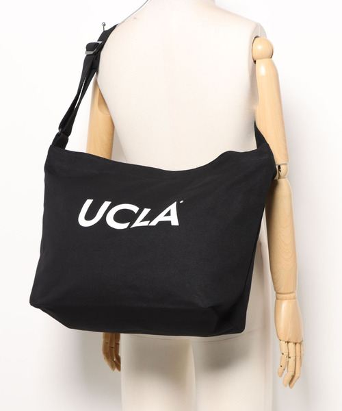 クリスマスツリー特価！ UCLA キャンバスショルダーバッグ A4収納対応 ジョー 刺繍 バッグ