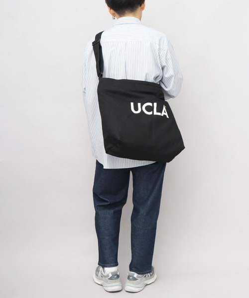 UCLA(ユーシーエルエー)の「UCLA キャンバスショルダーバッグ A4収納対応 ジョー 刺繍(ショルダーバッグ・メンズ・ブラック/オフホワイト・FREE)」の22枚目の写真
