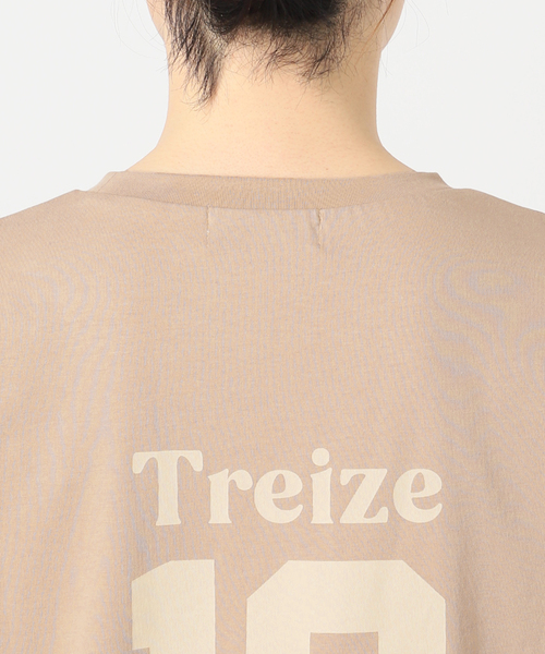 SLOBE IENA(スローブイエナ)の「《WEB限定/追加》Treize 13 Tシャツ(Tシャツ/カットソー・レディース・ベージュ/ネイビー/ホワイト・FREE)」の12枚目の写真