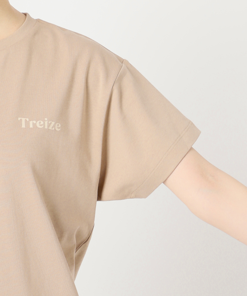 SLOBE IENA(スローブイエナ)の「《WEB限定/追加》Treize 13 Tシャツ(Tシャツ/カットソー・レディース・ベージュ/ネイビー/ホワイト・FREE)」の10枚目の写真