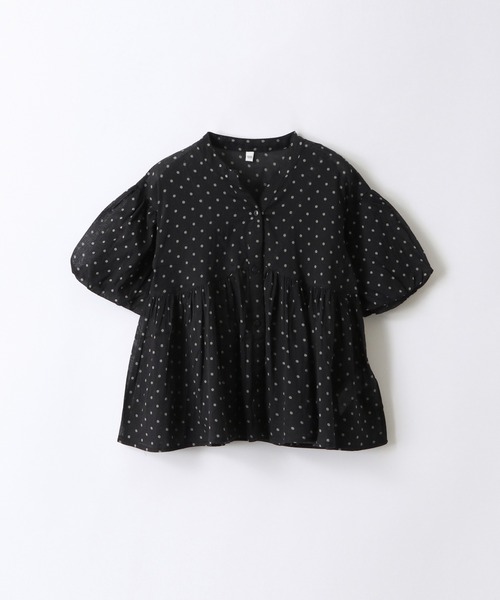 coca（coca）（コカ）の「キッズ 親子お揃い袖ボリュームティアードブラウス（シャツ/ブラウス・キッズ・ホワイト/ドット・150/140/130/120）」の20枚目の写真