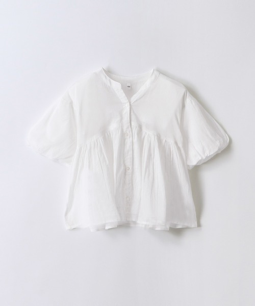coca（coca）（コカ）の「キッズ 親子お揃い袖ボリュームティアードブラウス（シャツ/ブラウス・キッズ・ホワイト/ドット・150/140/130/120）」の19枚目の写真
