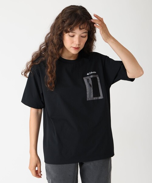 tシャツ Columbia／レイリバーショートスリーブ ポケット Tシャツ／コロンビア／気温30℃超え／吸湿・速乾／UVカット／半袖Tシャツ レディー セール】Columbia／レイリバーショートスリーブ ポケット T