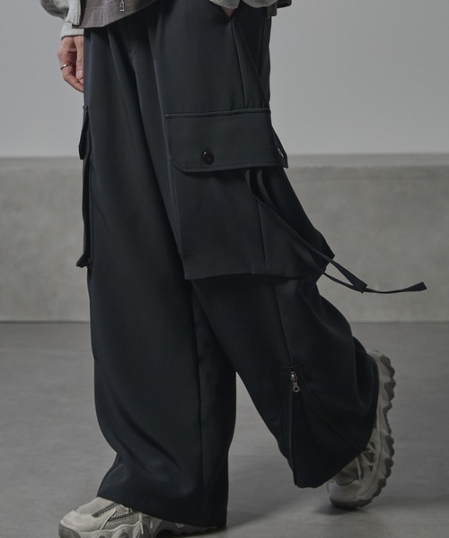 ANEDIST(アンディスト)の「パラシュートパンツ(その他パンツ・メンズ・チャコールグレー/ブラック・L/M)」の2枚目の写真