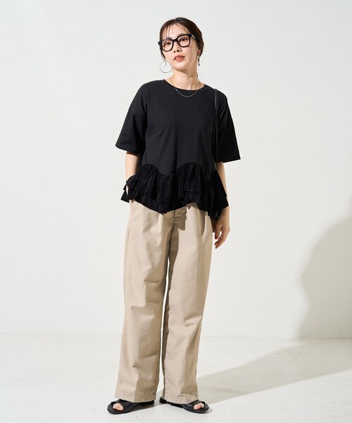 ERONIQUE BRANQUINHO シアーカットソー黒フリル ERONIQUE BRANQUINHO シアーカットソー黒フリル - メルカリ