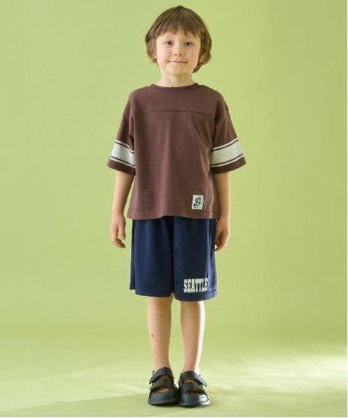 b・ROOM（ビールーム）の「【セットアップ可能】メッシュハーフパンツ【子供服】【キッズ】【男の子】【女の子】（その他パンツ・キッズ・ネイビー/グリーン系その他/パープル/シルバーグレー・150cm/130cm/140cm/120cm/110cm/100cm）」の21枚目の写真