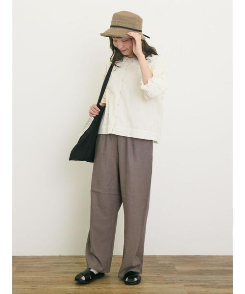 Samansa Mos2(サマンサ モスモス)の「オーバーレースちび襟ジャケット(ノーカラージャケット・レディース・グリーン/オフホワイト/チャコールグレー・F)」の16枚目の写真