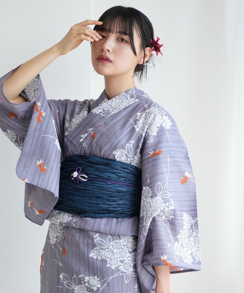 選べる浴衣3点セット ニコアンティークオリジナル 国内染色（浴衣