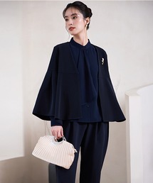 Retica（レティカ）の「スーツセット レディース フレアスリーブ ジャケット テーパードパンツ セットアップ パンツスタイル セレモニースーツ お呼ばれ 結婚式 ママ 入学式 入園式（スーツセット）」