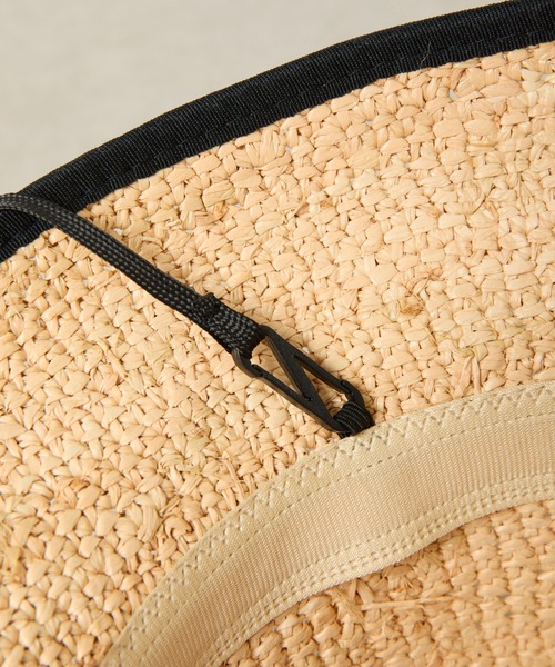 PAPILLONNER（パピヨネ）の「M_ラフィアドロストバケット/WEB限定（ハット・レディース・ブラック/ベージュ・FREE）」の6枚目の写真