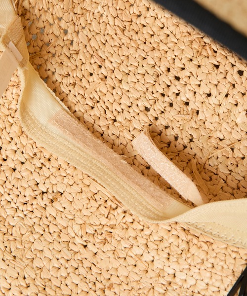 PAPILLONNER（パピヨネ）の「M_ラフィアドロストバケット/WEB限定（ハット・レディース・ブラック/ベージュ・FREE）」の4枚目の写真