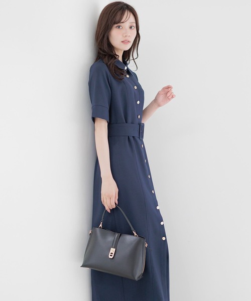 【韓国ブランド】コルジラインミディワンピースN155 &g'aime】Iラインベルトキャミワンピース BELTED CAMISOLE DRESS
