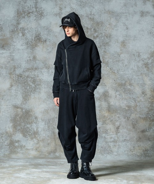 glamb（グラム）の「Distorted Riders Hoodie / ディストーテッドライダースフーディ（パーカー・メンズ・グレー/ブラック・S/M/L）」の8枚目の写真