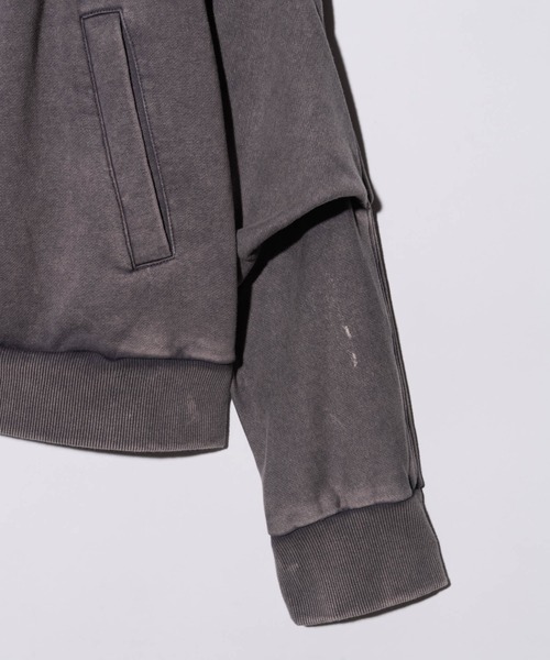 glamb（グラム）の「Distorted Riders Hoodie / ディストーテッドライダースフーディ（パーカー・メンズ・グレー/ブラック・S/M/L）」の16枚目の写真