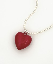 an meets zakka（アンミツザッカ）の「an meets zakka アクリルハートチャームチェーンネックレス（ネックレス）」