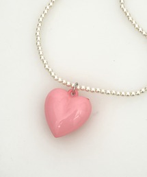 an meets zakka（アンミツザッカ）の「an meets zakka アクリルハートチャームチェーンネックレス（ネックレス）」