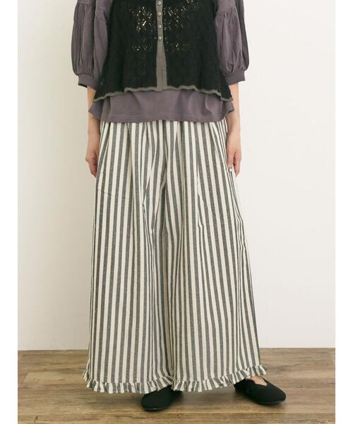 Samansa Mos2(サマンサ モスモス)の「【M/Lサイズ】綿麻裾フリルパンツ(その他パンツ・レディース・モカ/ベージュ/ブラック・L/M)」の20枚目の写真