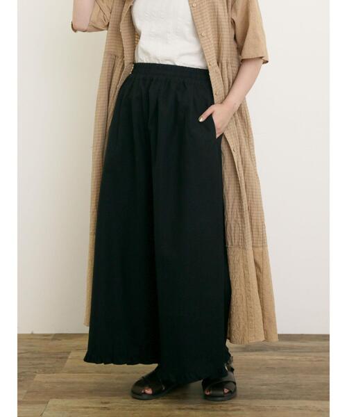 Samansa Mos2(サマンサ モスモス)の「【M/Lサイズ】綿麻裾フリルパンツ(その他パンツ・レディース・モカ/ベージュ/ブラック・L/M)」の15枚目の写真