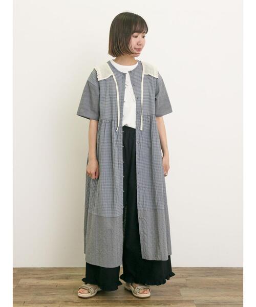 Samansa Mos2(サマンサ モスモス)の「【M/Lサイズ】綿麻裾フリルパンツ(その他パンツ・レディース・モカ/ベージュ/ブラック・L/M)」の9枚目の写真