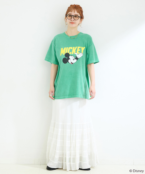 GOOD ROCK SPEED(グッドロックスピード)の「GOOD ROCK SPEED/グッドロックスピード / Mickey Mouse / TEE2(Tシャツ/カットソー・レディース・ダークブルー/ブラックミックス/ホワイト系その他/ホワイト/グリーン・FREE)」の21枚目の写真