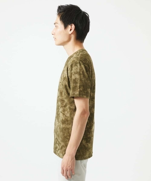 MK MICHEL KLEIN HOMME (エムケーミッシェルクランオム)の「【洗える】 ダスティーウォールTシャツ(Tシャツ/カットソー・メンズ・カーキ/ブラック/ベージュ・46/48/51)」の6枚目の写真