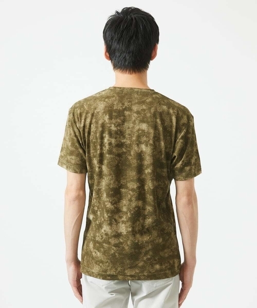 MK MICHEL KLEIN HOMME (エムケーミッシェルクランオム)の「【洗える】 ダスティーウォールTシャツ(Tシャツ/カットソー・メンズ・カーキ/ブラック/ベージュ・46/48/51)」の7枚目の写真