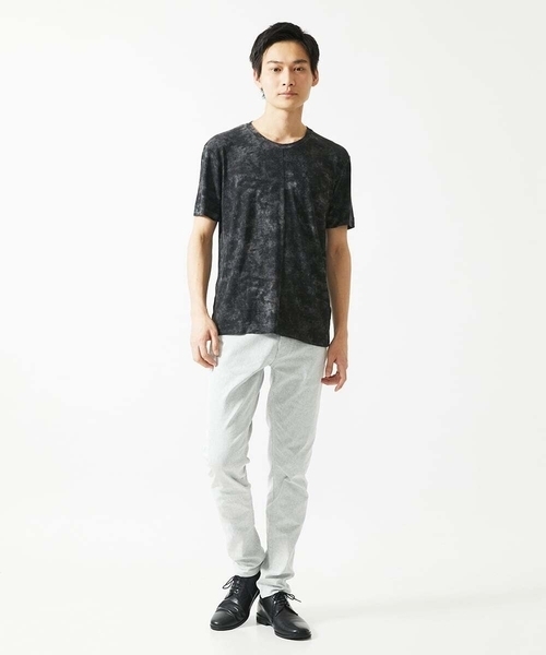 MK MICHEL KLEIN HOMME (エムケーミッシェルクランオム)の「【洗える】 ダスティーウォールTシャツ(Tシャツ/カットソー・メンズ・カーキ/ブラック/ベージュ・46/48/51)」の15枚目の写真