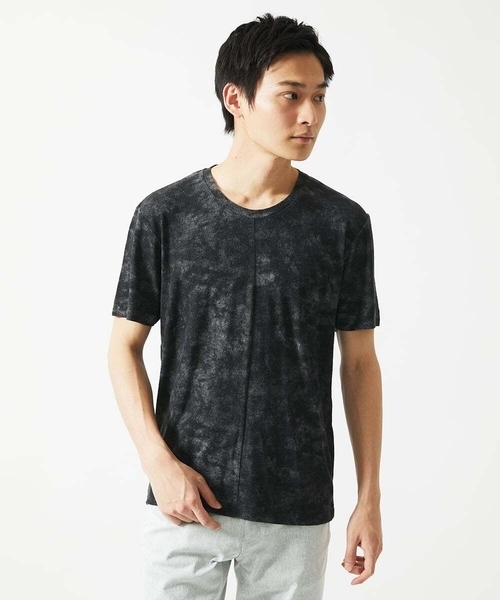 MK MICHEL KLEIN HOMME (エムケーミッシェルクランオム)の「【洗える】 ダスティーウォールTシャツ(Tシャツ/カットソー・メンズ・カーキ/ブラック/ベージュ・46/48/51)」の16枚目の写真