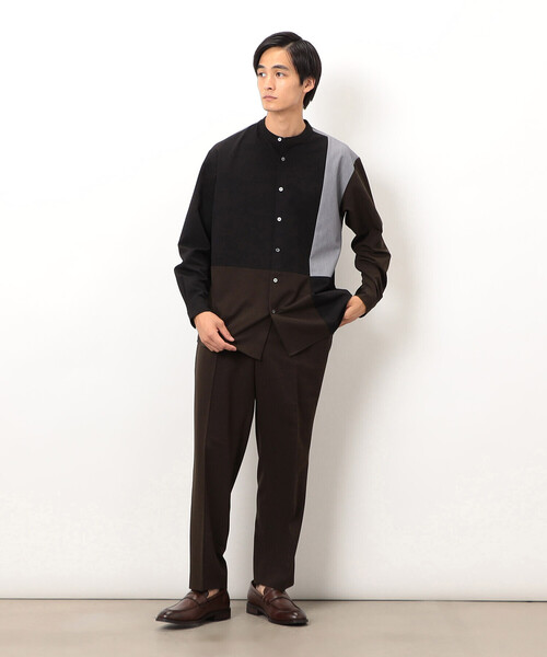 COMME CA ISM（コムサイズム）の「ウールライク リラックスワイド テーパードパンツ（スラックス・メンズ・ブラック/グレー/ネイビー/ブラウン・MEDIUM/LARGE）」の19枚目の写真