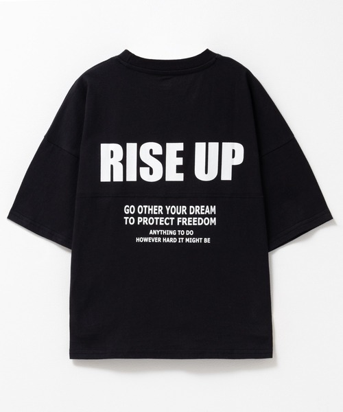 セール】T-GRAPHICS ヘビロテ BIG 切替え5分袖Tシャツ 綿100%（Tシャツ