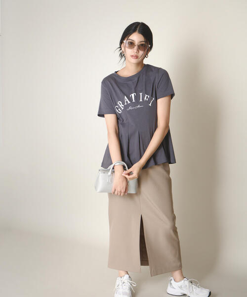 PROPORTION BODY DRESSING（プロポーションボディドレッシング）の「デザインＴシャツ / 1215260603（Tシャツ/カットソー・レディース・ホワイト/ダークグレー・FREE）」の12枚目の写真