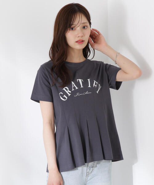 PROPORTION BODY DRESSING（プロポーションボディドレッシング）の「デザインＴシャツ / 1215260603（Tシャツ/カットソー・レディース・ホワイト/ダークグレー・FREE）」の10枚目の写真
