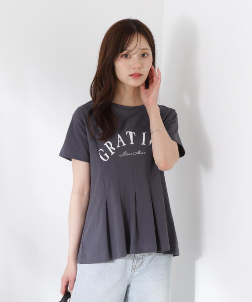 PROPORTION BODY DRESSING（プロポーションボディドレッシング）の「デザインＴシャツ / 1215260603（Tシャツ/カットソー・レディース・ホワイト/ダークグレー・FREE）」の9枚目の写真