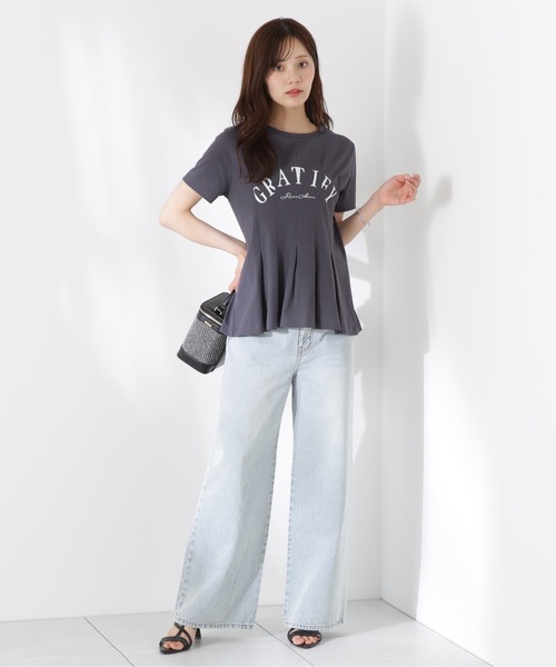 PROPORTION BODY DRESSING（プロポーションボディドレッシング）の「デザインＴシャツ / 1215260603（Tシャツ/カットソー・レディース・ホワイト/ダークグレー・FREE）」の15枚目の写真