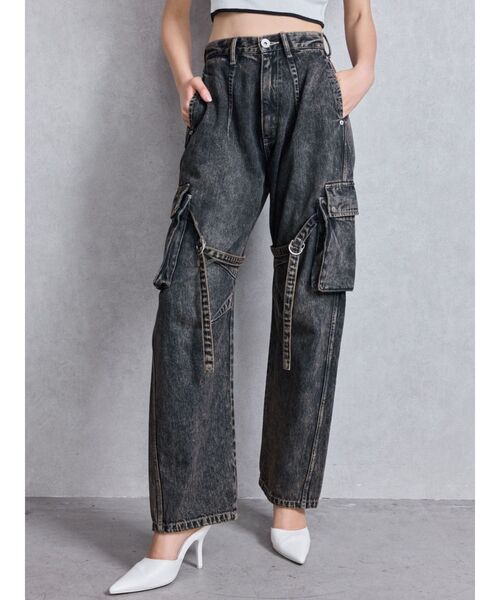 room306contemporary ハイウエストデニムパンツ 美品 room306contemporary ハイウエストデニムパンツ M