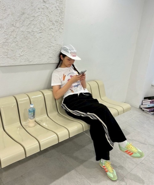 ipugo(イプゴ)の「ipugo/イプゴ スラブ生地スウィートTEE 秋物 秋服 2026年秋冬(Tシャツ/カットソー・レディース・グレー/ホワイト・FREE)」の17枚目の写真