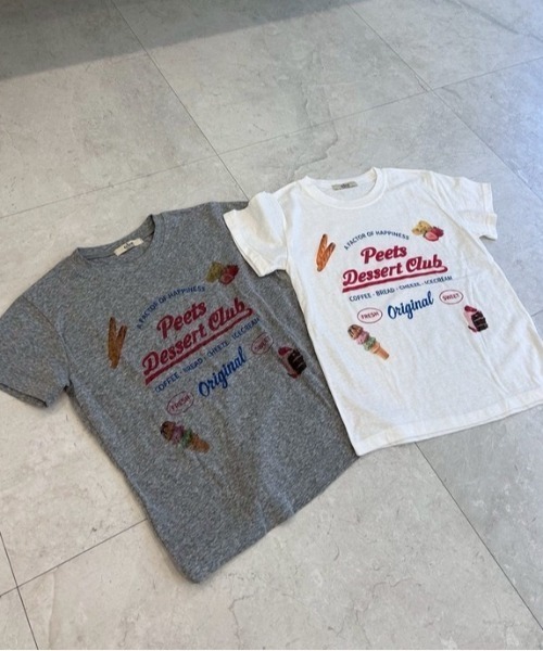 ipugo(イプゴ)の「ipugo/イプゴ スラブ生地スウィートTEE 秋物 秋服 2026年秋冬(Tシャツ/カットソー・レディース・グレー/ホワイト・FREE)」の3枚目の写真